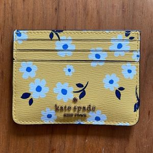 Kate Spade Multicolour Darcy Fleurette Flower Toss Slim Card Case Holder Wallet